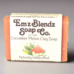 Cucumber Melon & Clay Soap | Detoxifying Cleanser for Oily and Combination Skin Em'z Blendz Soap Co.
