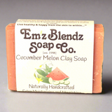 Cucumber Melon & Clay Soap | Detoxifying Cleanser for Oily and Combination Skin Em'z Blendz Soap Co.