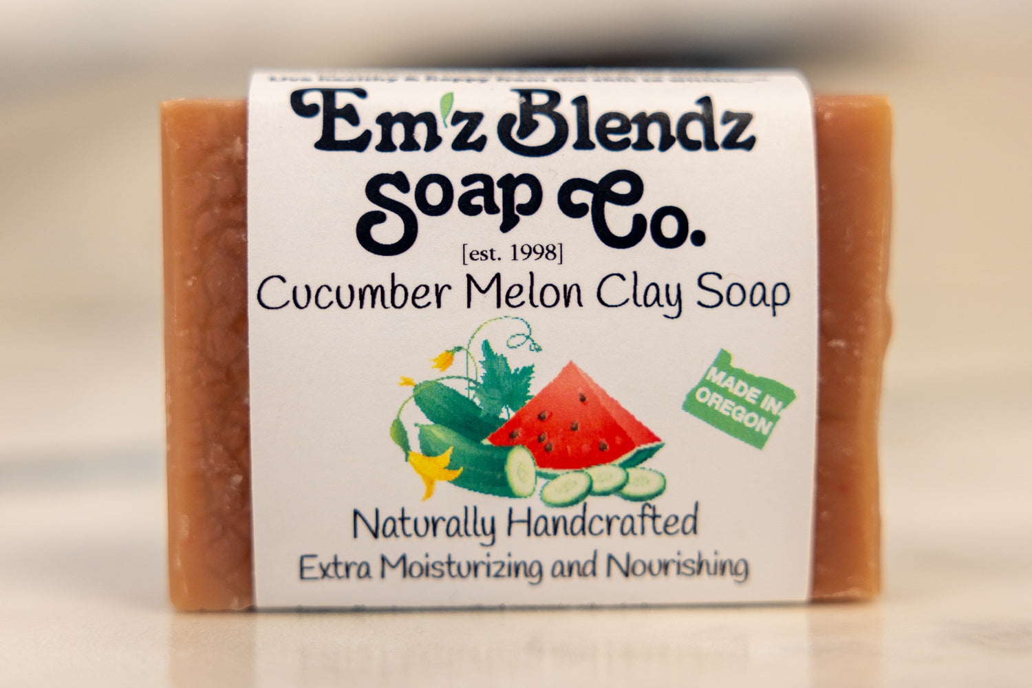 Cucumber Melon & Clay Soap | Detoxifying Cleanser for Oily and Combination Skin Em'z Blendz Soap Co.