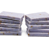 Guest Soap | Handcrafted Organic Boutique Hotel, Inn Guest Amenity Mini Soap Bars Herbal Lavender No Labels 100 Em'z Blendz Soap Co.