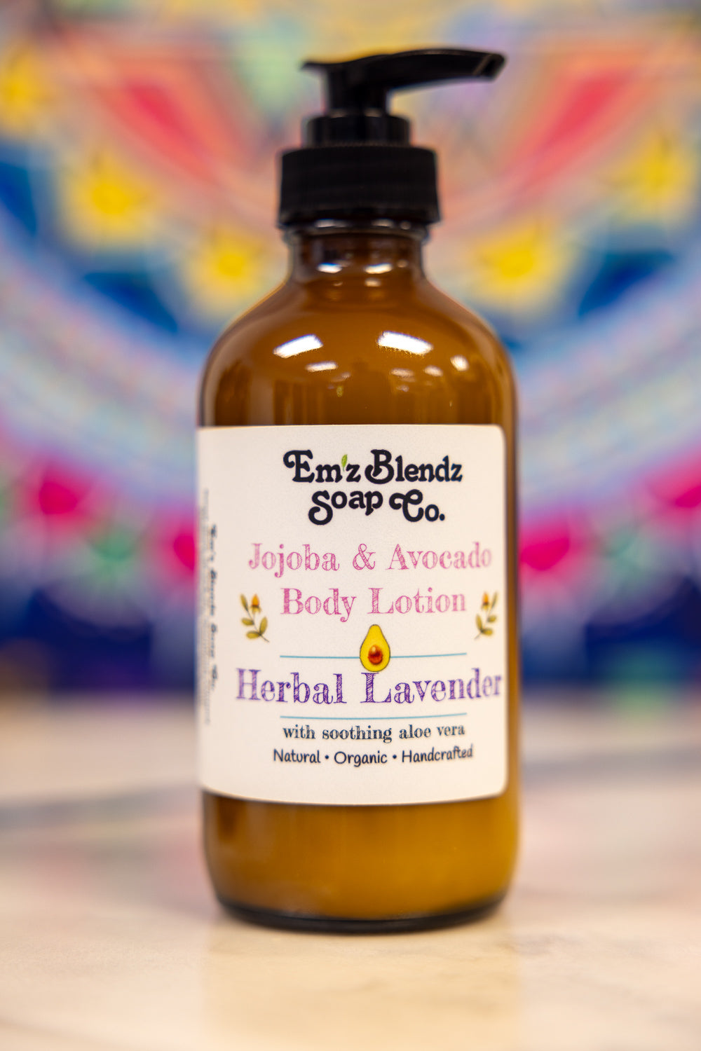 Herbal Lavender | Jojoba & Avocado Body Lotion | Daily Hydration    Em'z Blendz Soap Co.
