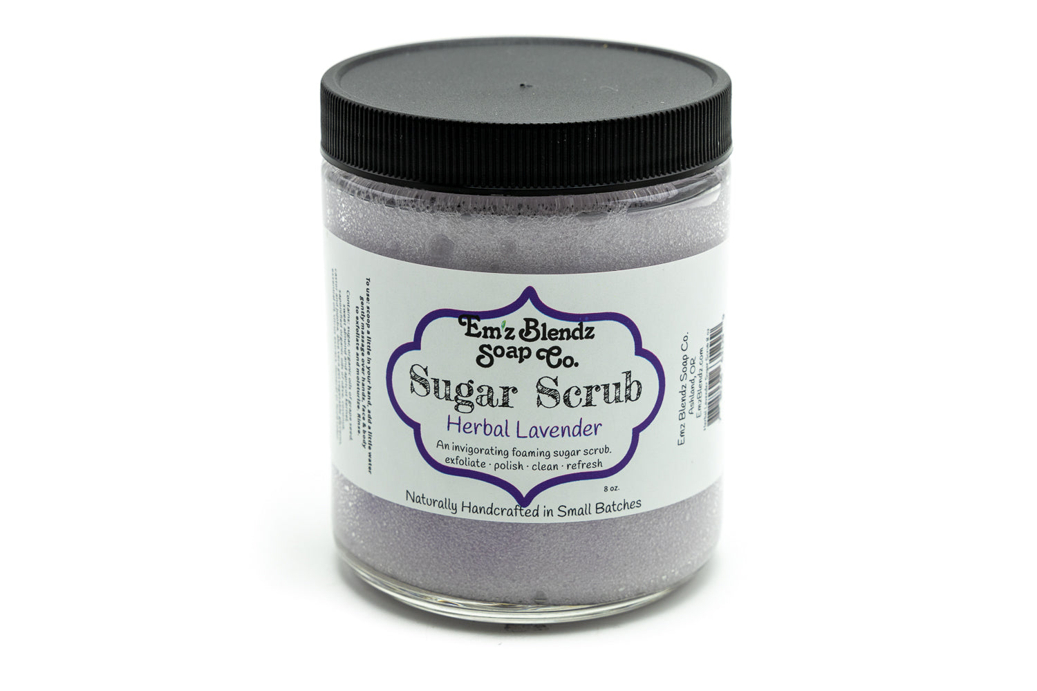 Balancing Herbal Lavender Sugar Scrub | Face & Body Polish Em'z Blendz Soap Co.