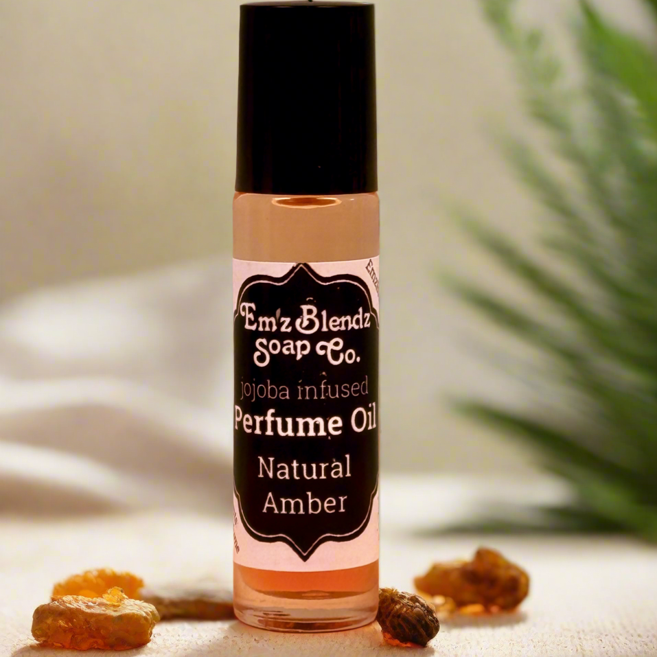 Jojoba Perfume Oil | Natural Amber Em'z Blendz Soap Co.