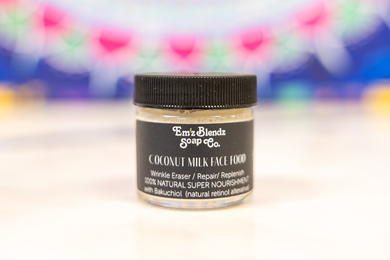 Face Food | Coconut Milk & Vanilla Bean with Bakuchiol | Satin-Soft, Line-Diminishing    Em'z Blendz Soap Co.