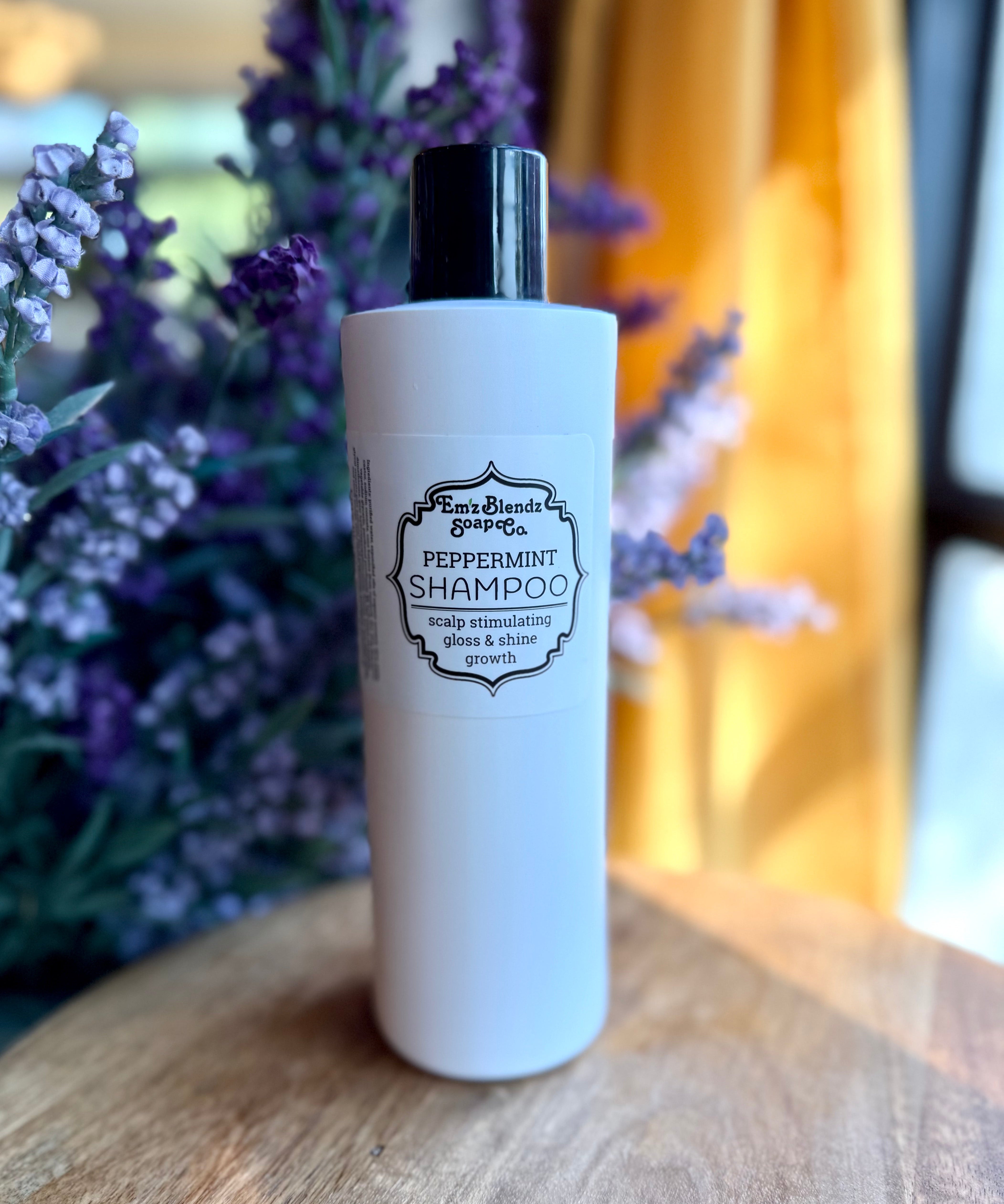 Peppermint Hair Growth Shampoo large Em'z Blendz Soap Co.