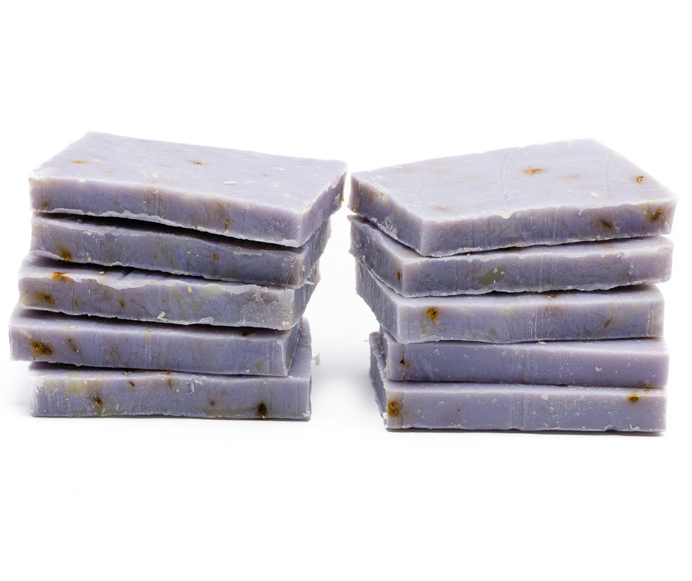 Guest Soap | Handcrafted Organic Boutique Hotel, Inn Guest Amenity Mini Soap Bars Herbal Lavender No Labels 100 Em'z Blendz Soap Co.