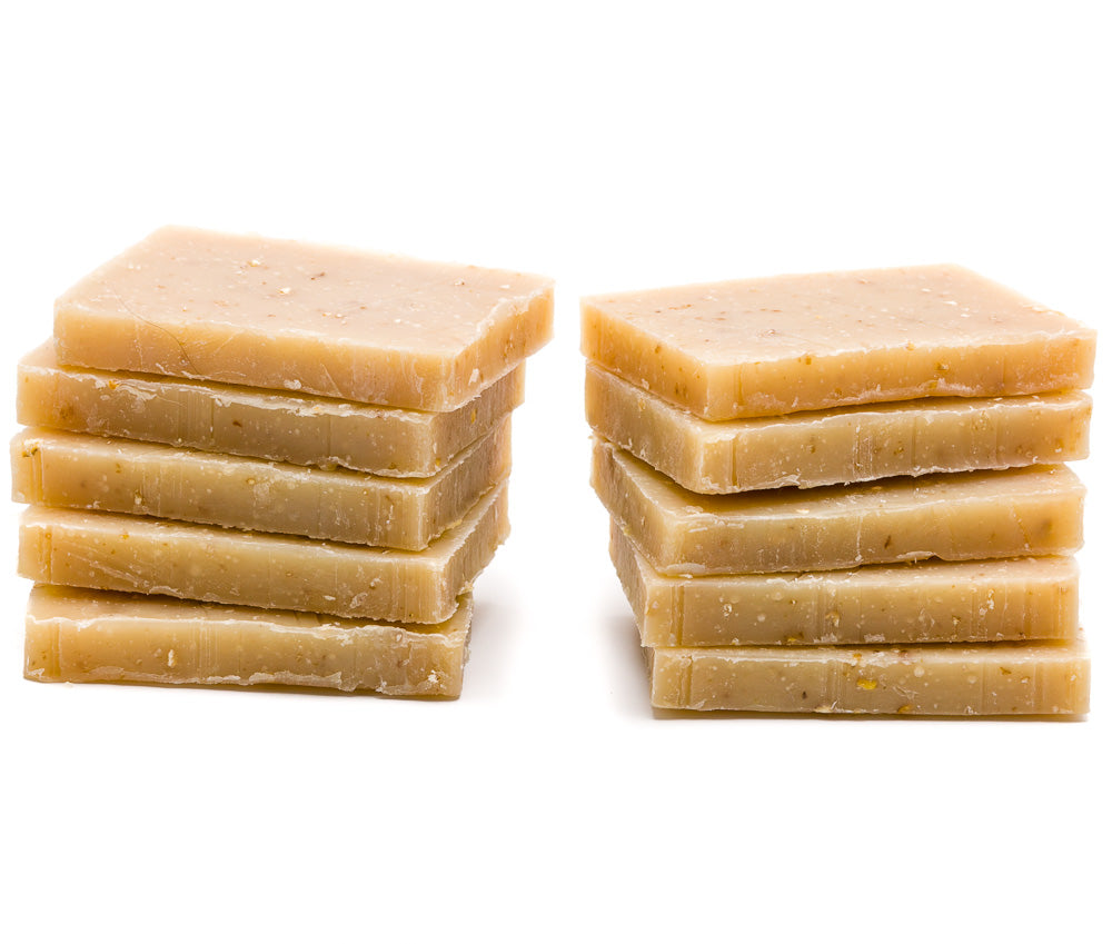 Guest Soap | Handcrafted Organic Boutique Hotel, Inn Guest Amenity Mini Soap Bars Oatmeal Milk & Honey No Labels 100 Em'z Blendz Soap Co.