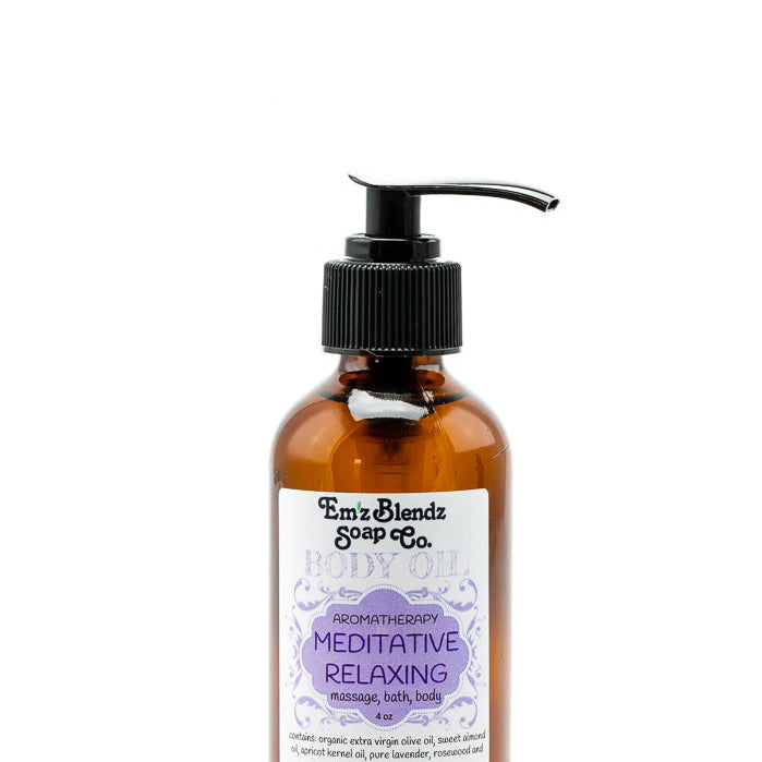 Therapeutic Body Oil Serum | Meditative Relaxing    Em'z Blendz Soap Co.