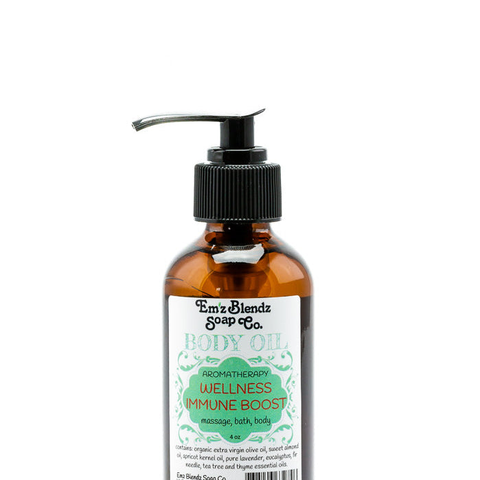 Therapeutic Body Oil Serum | Wellness Immune Boost    Em'z Blendz Soap Co.