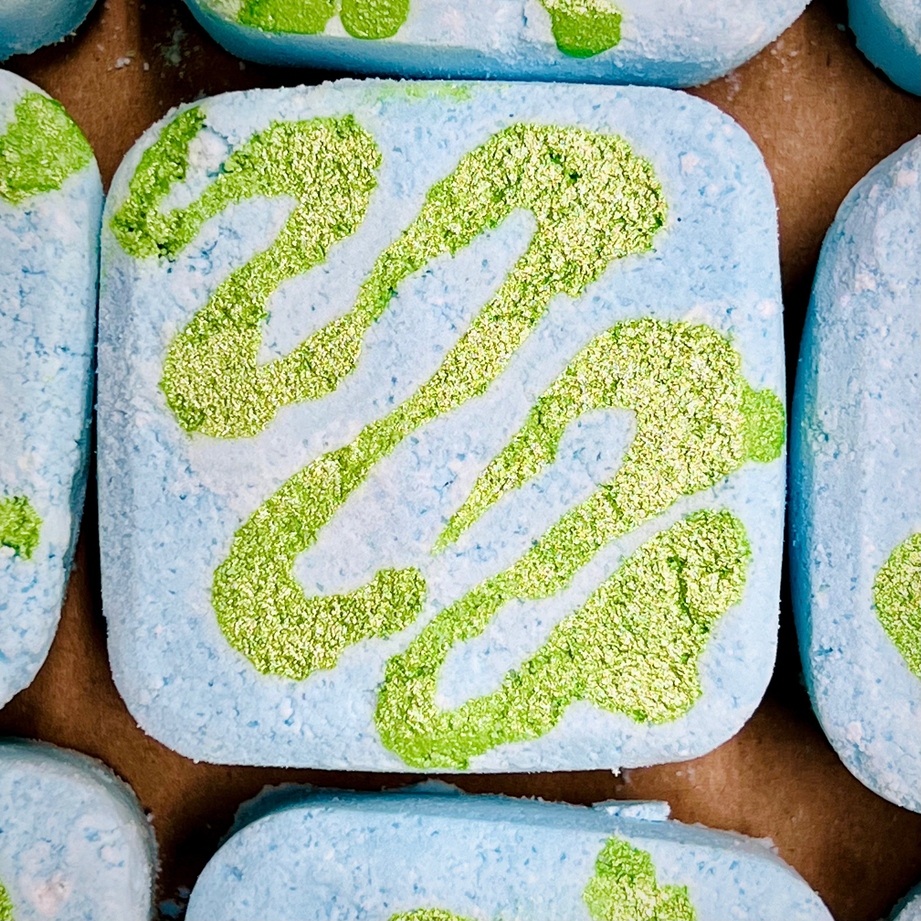 Foaming Shower Bomb | Wake and Refresh Eucalyptus Mint   Em'z Blendz Soap Co.
