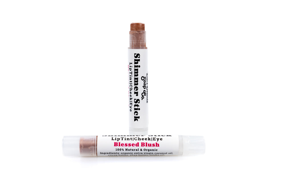 Blessed Blush Shimmer Stick | Versatile & Luminous Beauty    Em'z Blendz Soap Co.