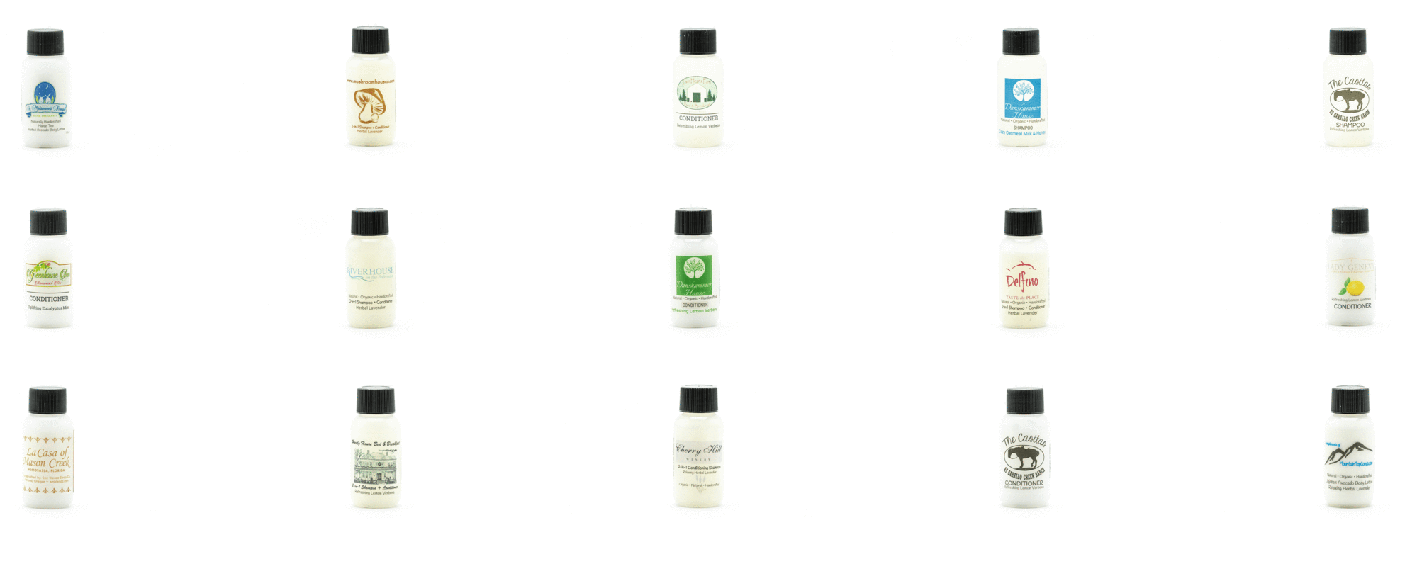 Guest Conditioner | Handmade Natural Boutique Hotel, B&B, Inn Guest Travel-size Amenity Creamy Hair Conditioner    Em'z Blendz Soap Co.